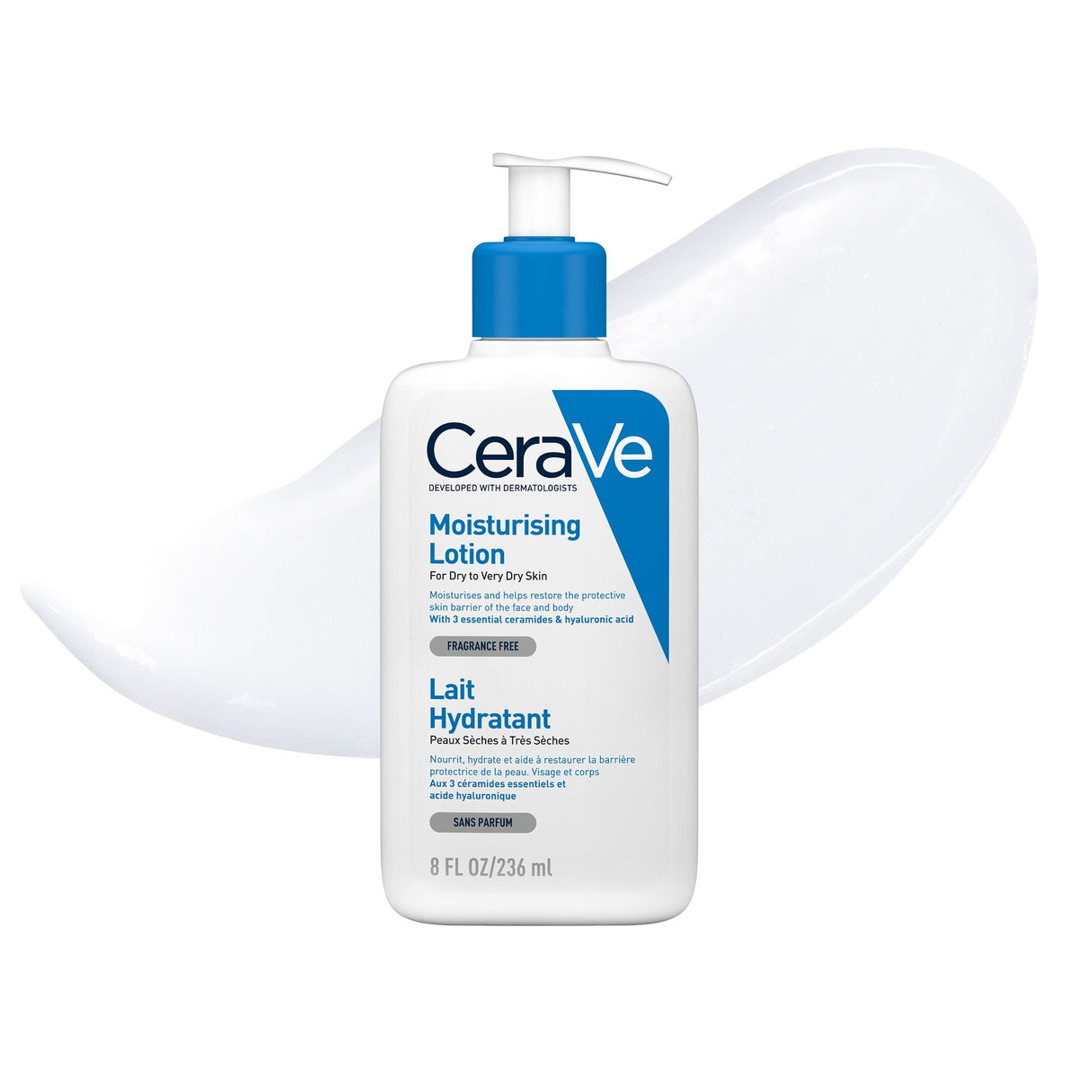 CeraVe Lait Hydratant Léger 236ml Peau Sèche à Très Sèche