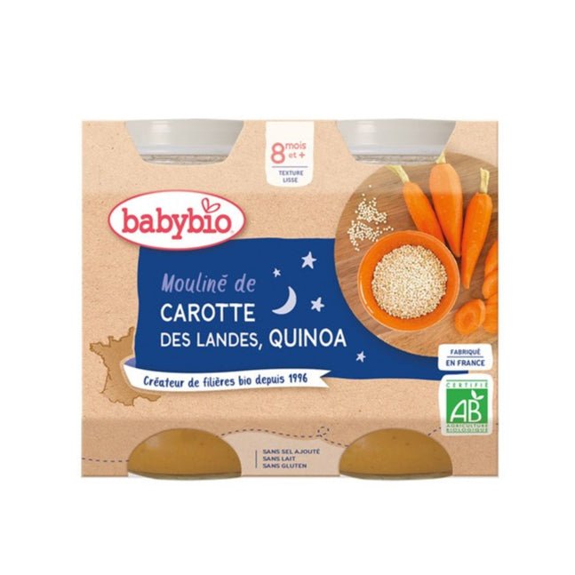 Babybio Petit Pot Bio Carotte des Landes & Quinoa 8 Mois+