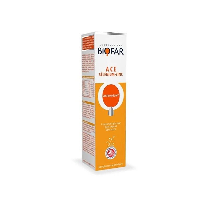 Biofar ACE Sélénium-Zinc 20 Comprimés Effervescents