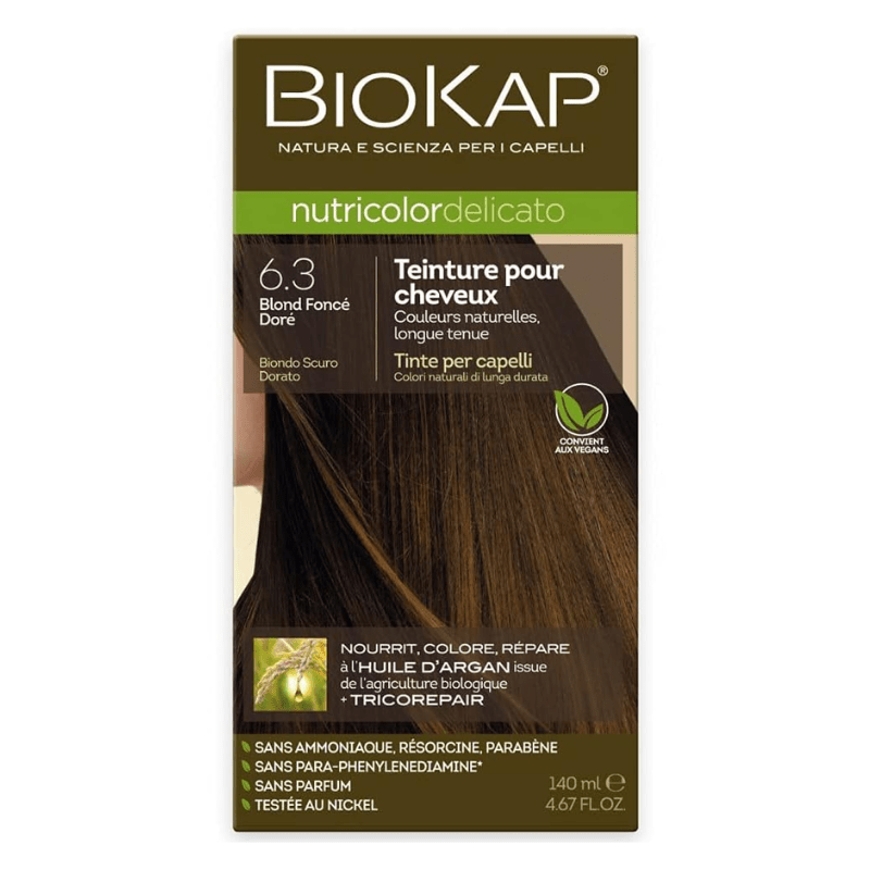 BIOKAP Nutricolor Delicato 6.3 Blond Foncé Doré
