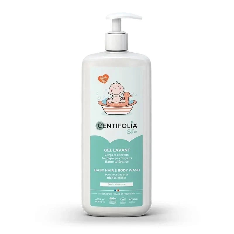 Centifolia Gel Lavant Bébé Bio Corps et Cheveux 485ml