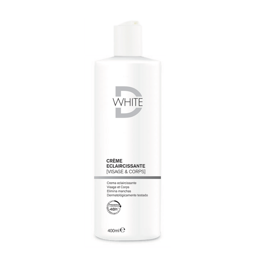 D-White Crème Éclaircissante Visage & Corps 400ml