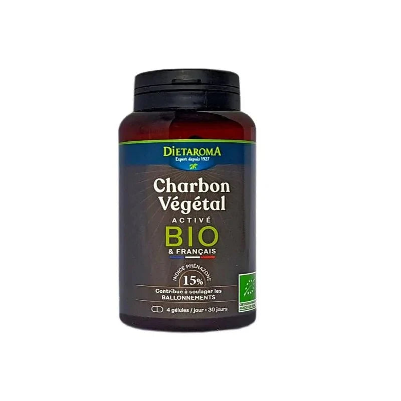 Dietaroma Charbon Végétal Activé BIO - 120 Gélules