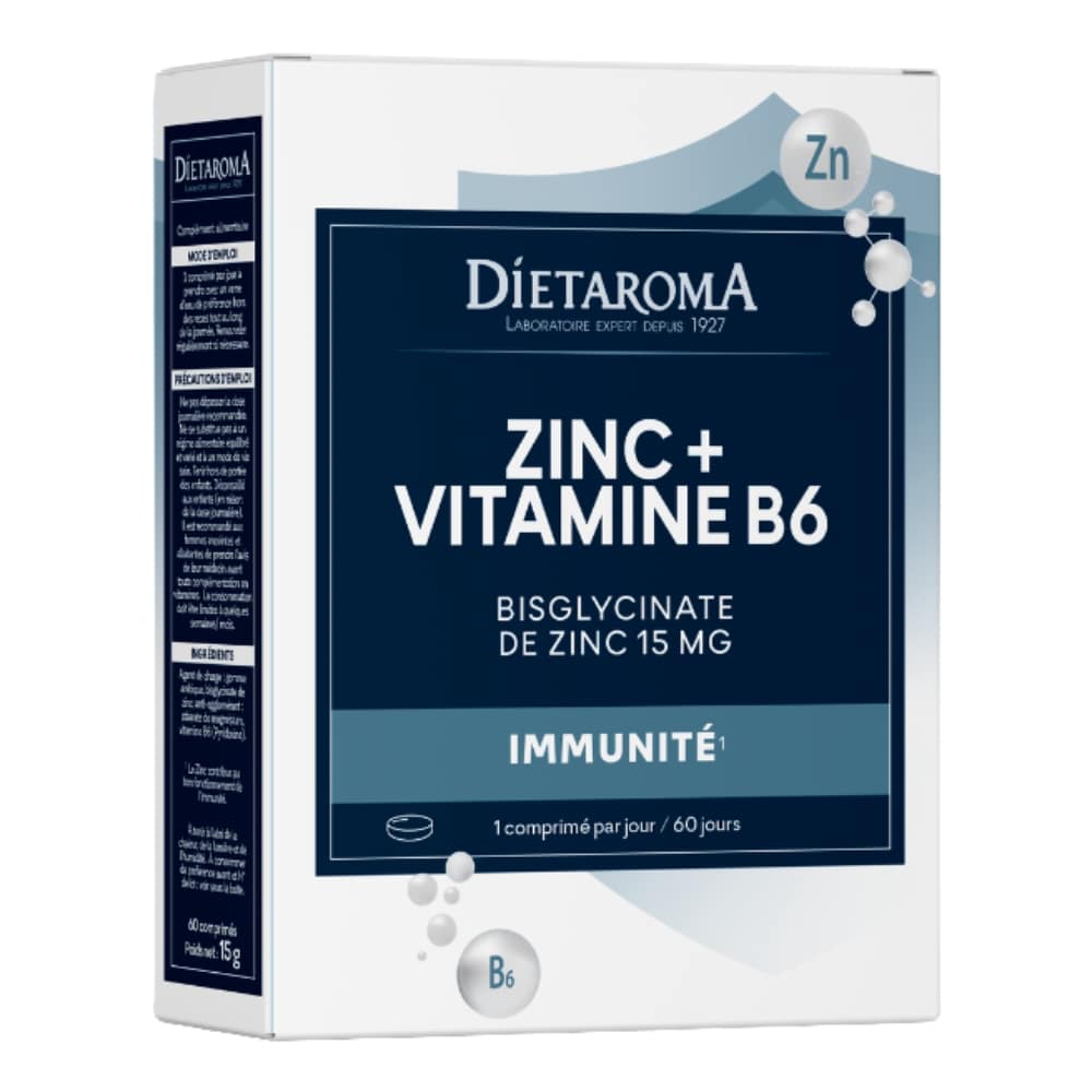 Dietaroma Zinc et Vitamine B6 - 60 Comprimés