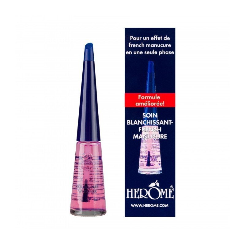 Herôme Soin Blanchissant Rose Naturel pour Ongles 10ml