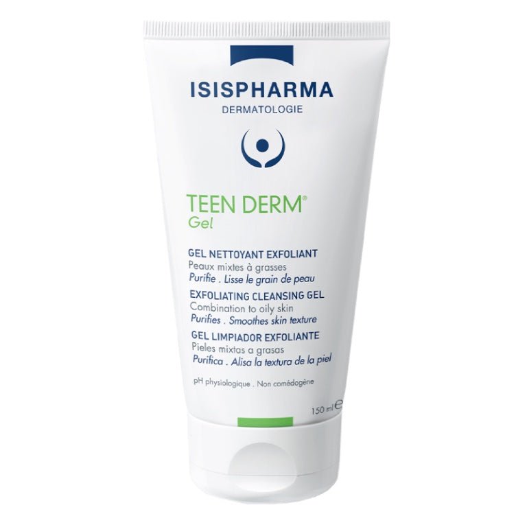 Isispharma Teen Derm Gel Nettoyant Exfoliant 150ml