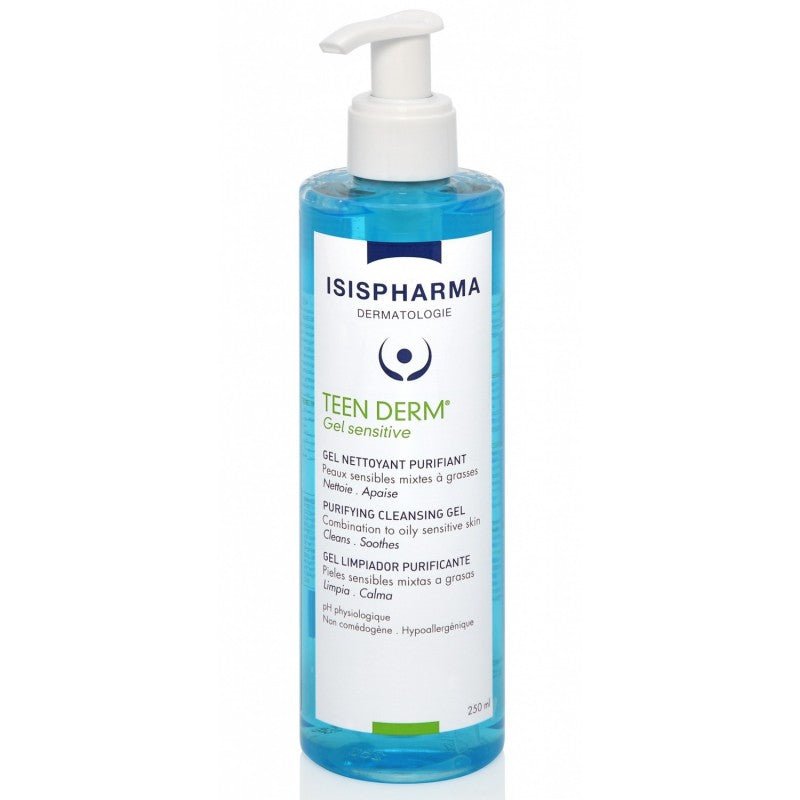 Isispharma Teen Derm Gel Sensitive Nettoyant Purifiant 250ml