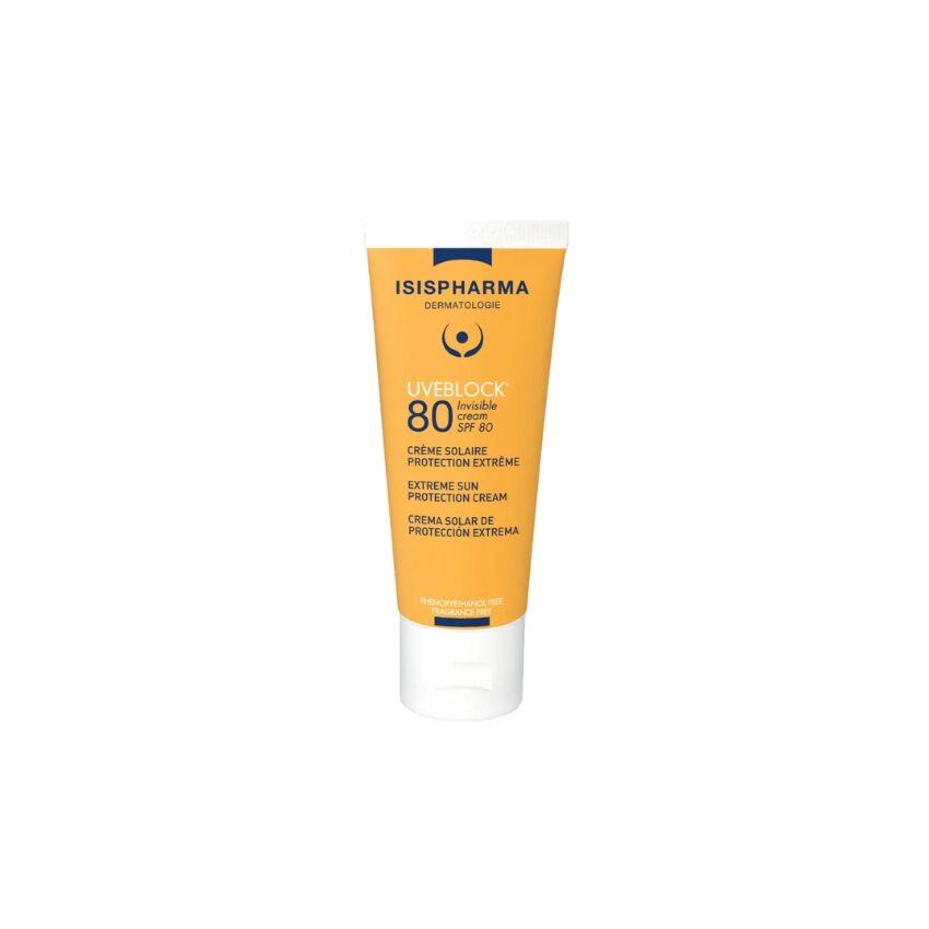 Isispharma Uveblock 80 Crème Solaire Invisible SPF80+ 40ml