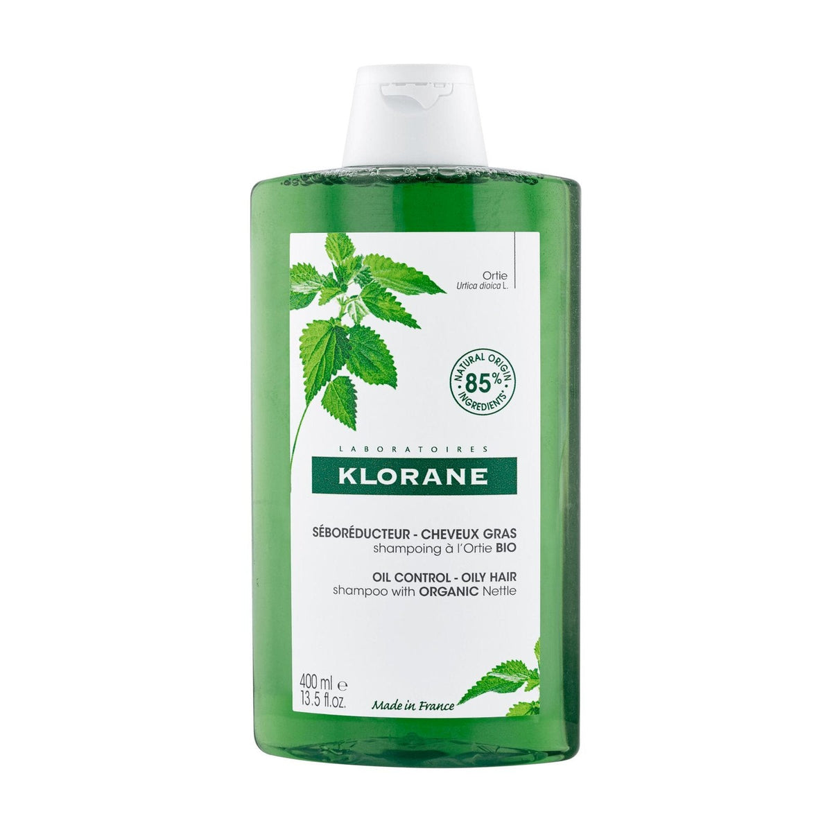 Klorane Shampoing Séboréducteur à l'Ortie BIO - Cheveux Gras 400ml
