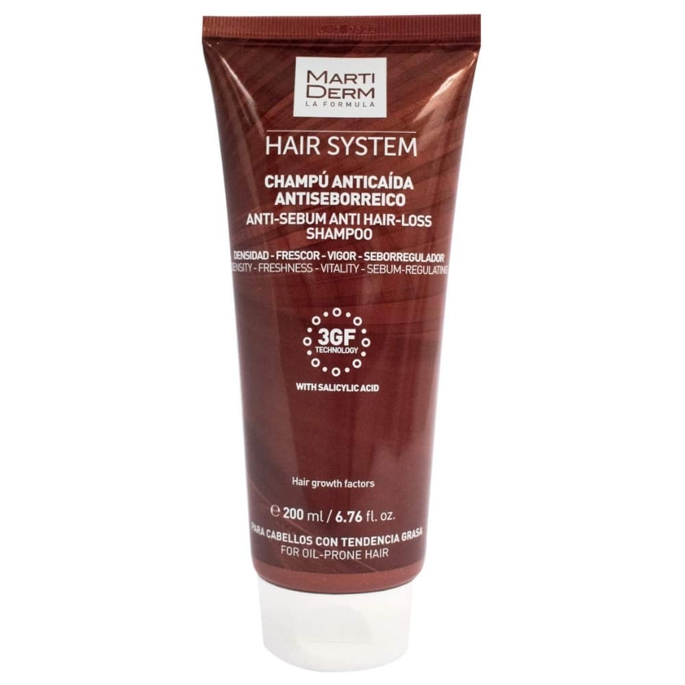 Martiderm Hair System Shampoing Anti-Chute et Séborégulateur 200ml