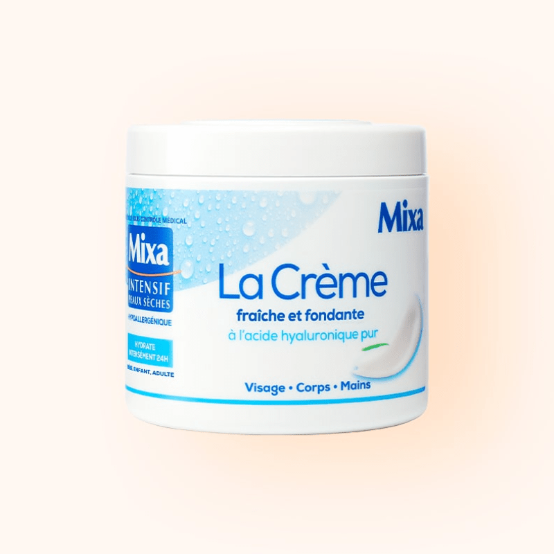 Mixa Crème Fraîche et Fondante à l'Acide Hyaluronique Pur 400ml