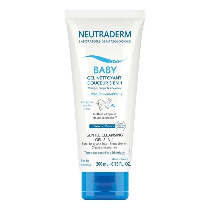 Neutraderm Baby Gel Nettoyant Douceur 3-en-1 200ml