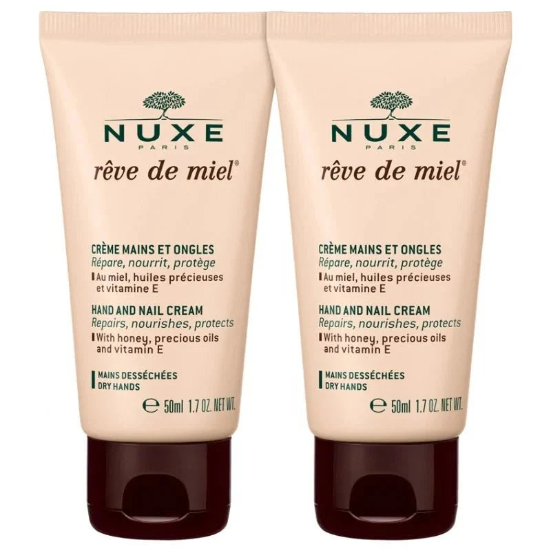 NUXE Rêve de Miel Crème Mains et Ongles 2x50ml