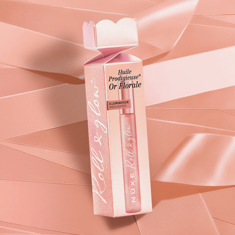 NUXE Roll-On Éclat Or Florale Huile Sèche Pailletée 8 ml