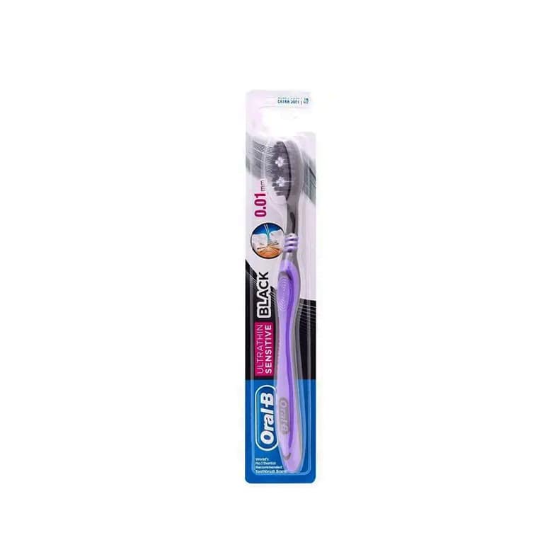 Oral-B Brosse à Dents Noir UltraThin Sensitive Extra Soft