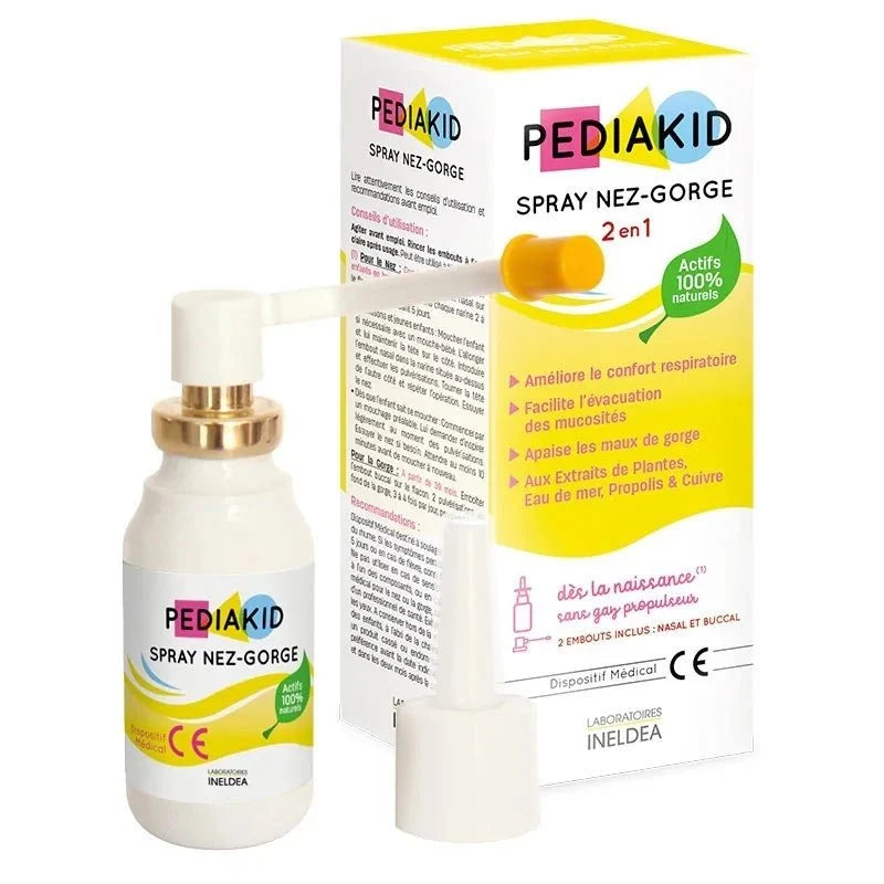 PediaKid Spray Nez-Gorge 2 en 1 - 20 ml
