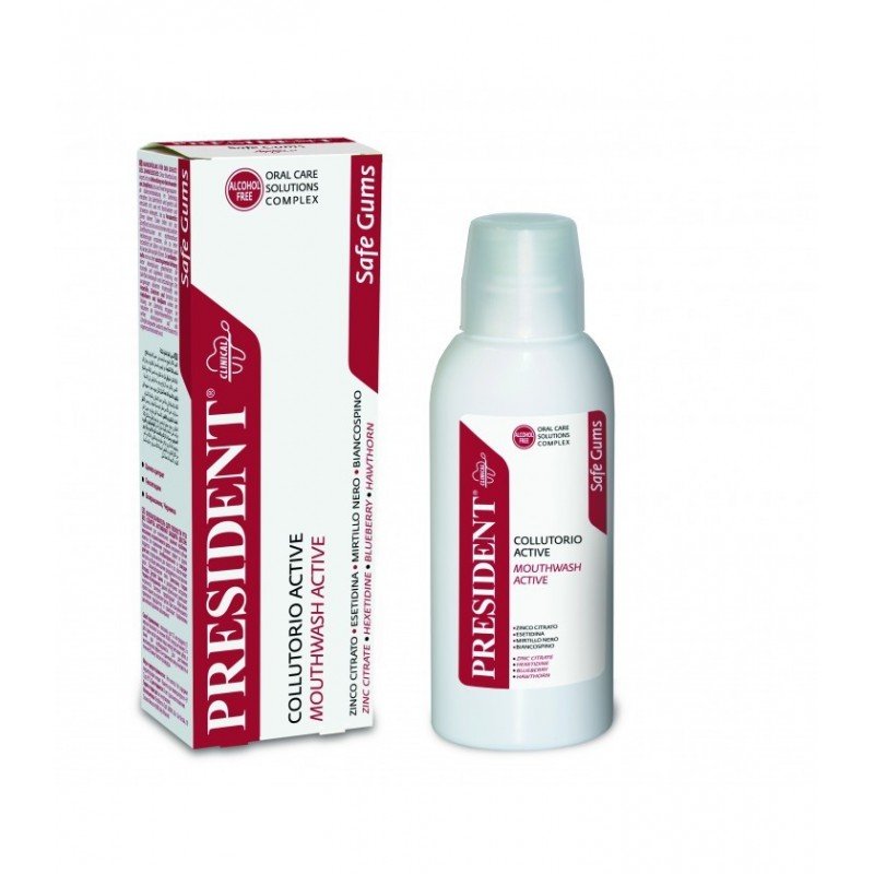 President Active Bain de Bouche Protection Gencives 200ml