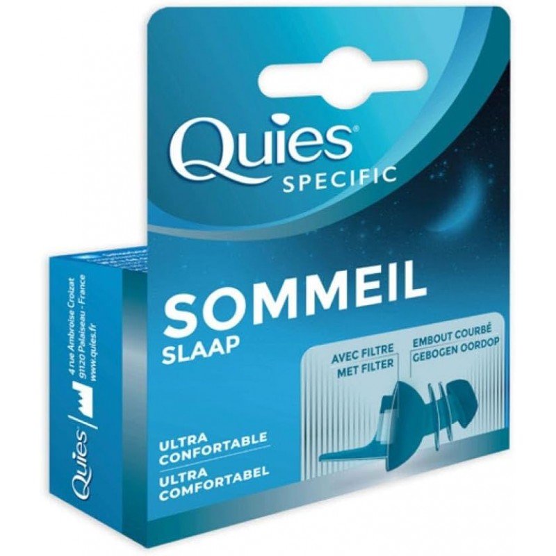 Quies Specific Sommeil Ultra Confort - Bouchons D'oreilles Réutilisables