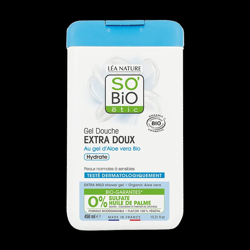 So Bio Gel Douche Extra Doux à l'Aloe Vera Bio 450ml