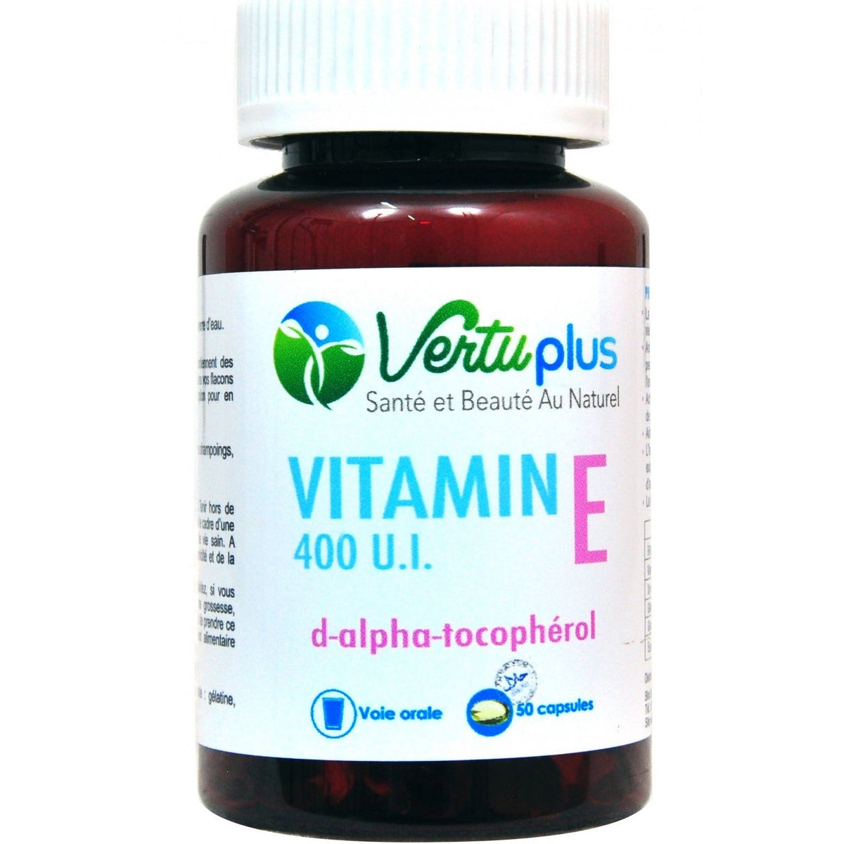 Vertu Plus Vitamine E 50 Capsules