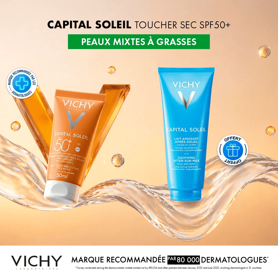 Vichy Capital Soleil Émulsion Anti-Brillance Toucher Sec SPF50