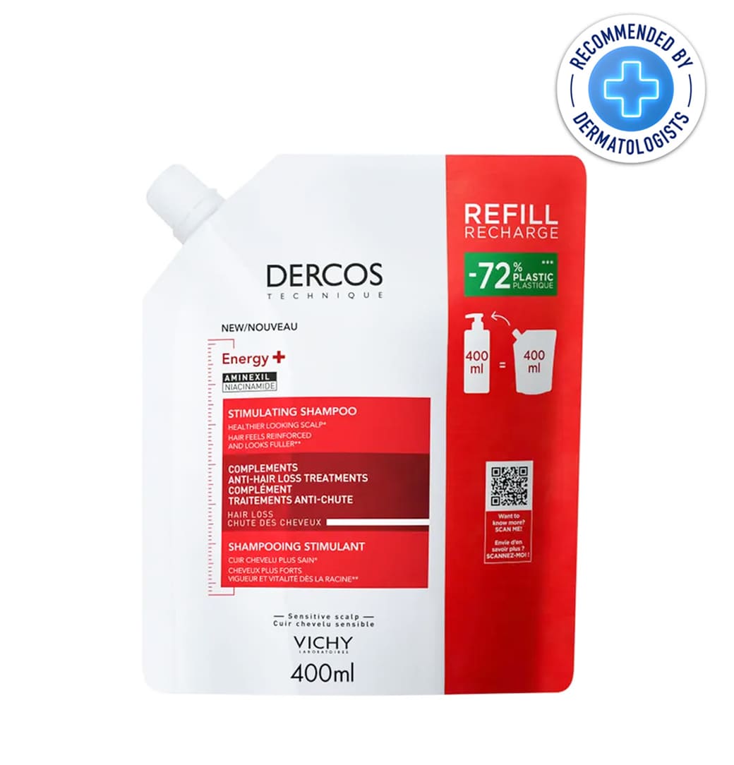 Vichy Dercos Energy+ Eco-Recharge Shampoing Anti-Chute 390ml