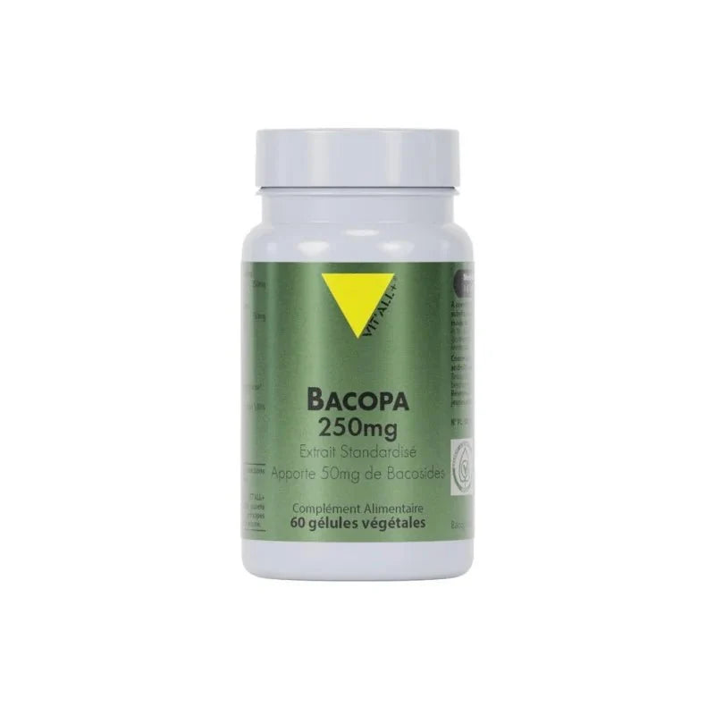Vitall+ Bacopa Monnieri 250mg - 60 Gélules Végétales