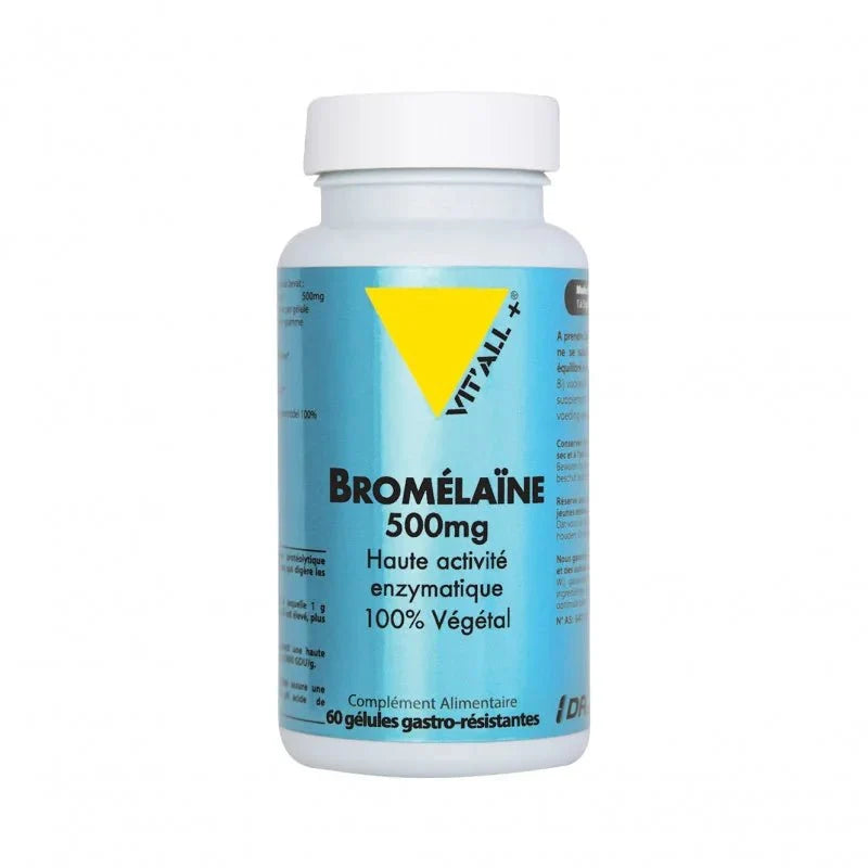 Vitall+ Bromélaïne 500mg - Enzyme Naturelle | 60 Gélules