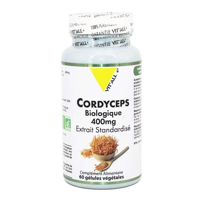 VITALL+ Cordyceps Biologique 400 mg - 60 Gélules