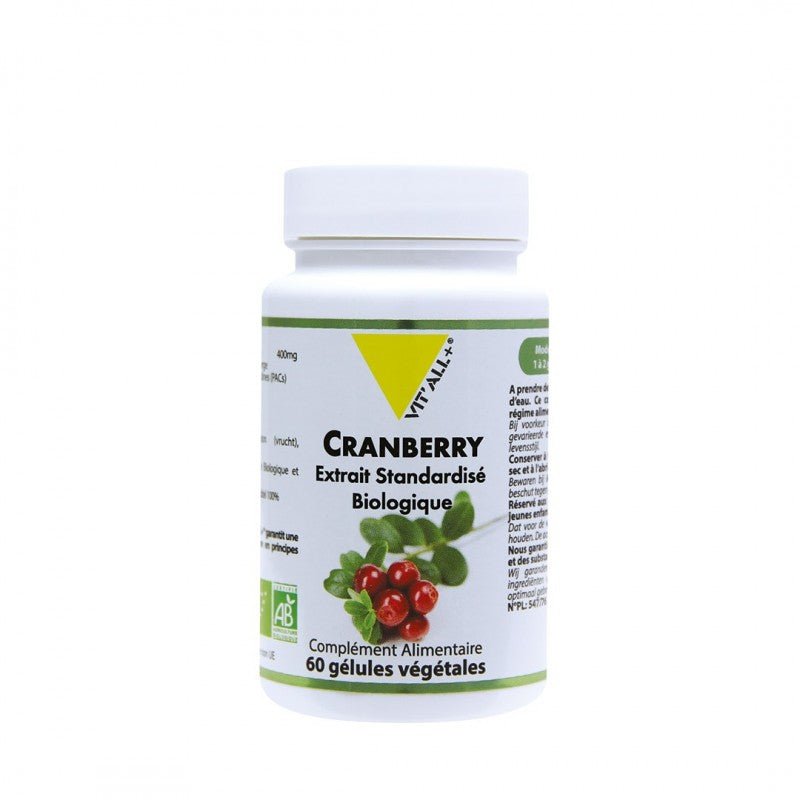 Vitall+ Cranberry Bio 400mg - 30 Gélules