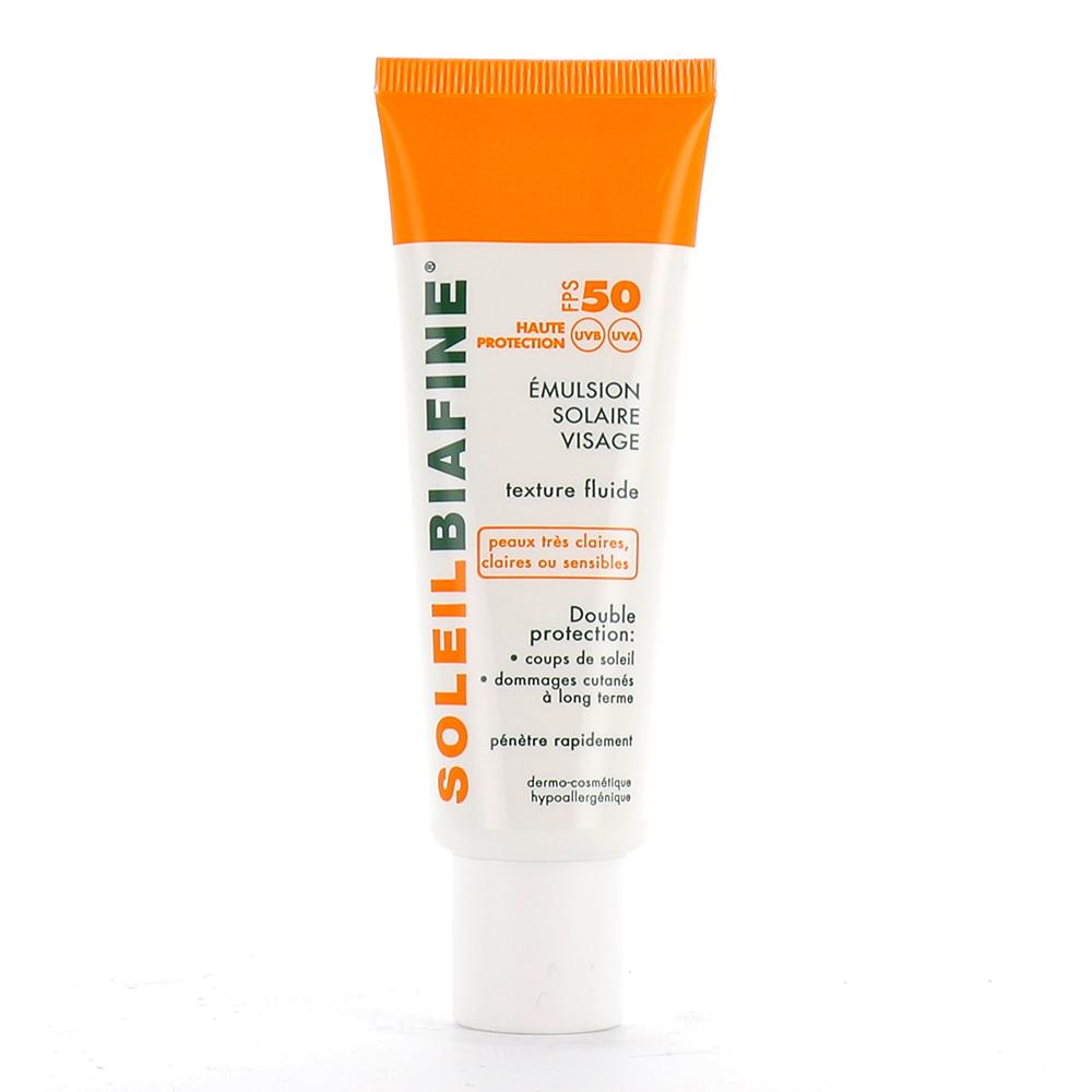 Biafine Soleil Biafine Émulsion Solaire Visage SPF 50 50ml