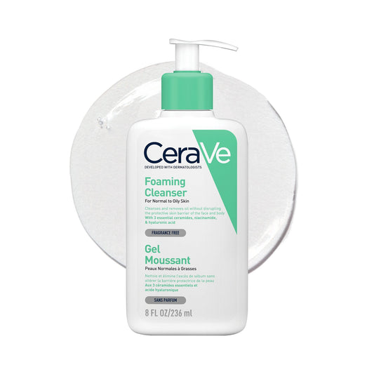 CeraVe Gel Moussant Nettoyant Peaux Normales à Grasses 236ml