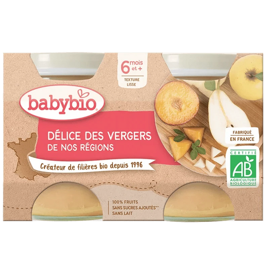 Babybio Délice des Vergers - Potion Fruitée 2x130G