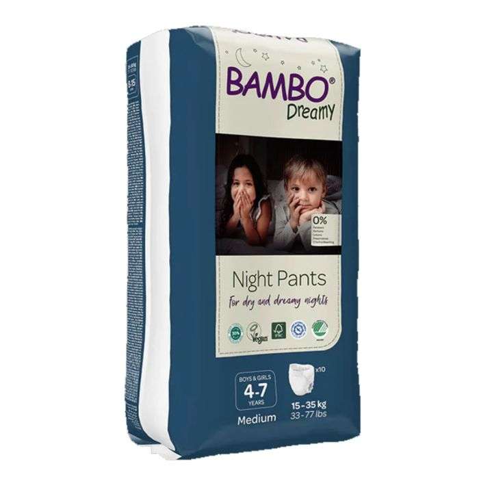 Bambo Dreamy Night Pants Enfants 4-7 ans 15-35 kg - 10 unités