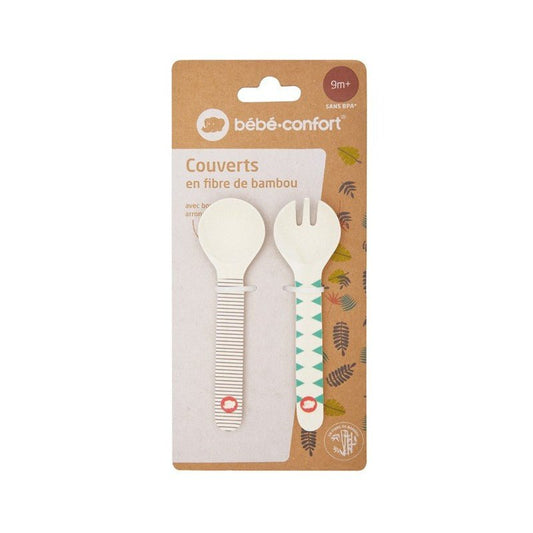 Bébé Confort Couverts d'Apprentissage en Bambou – Jungle Vibes (9M +)