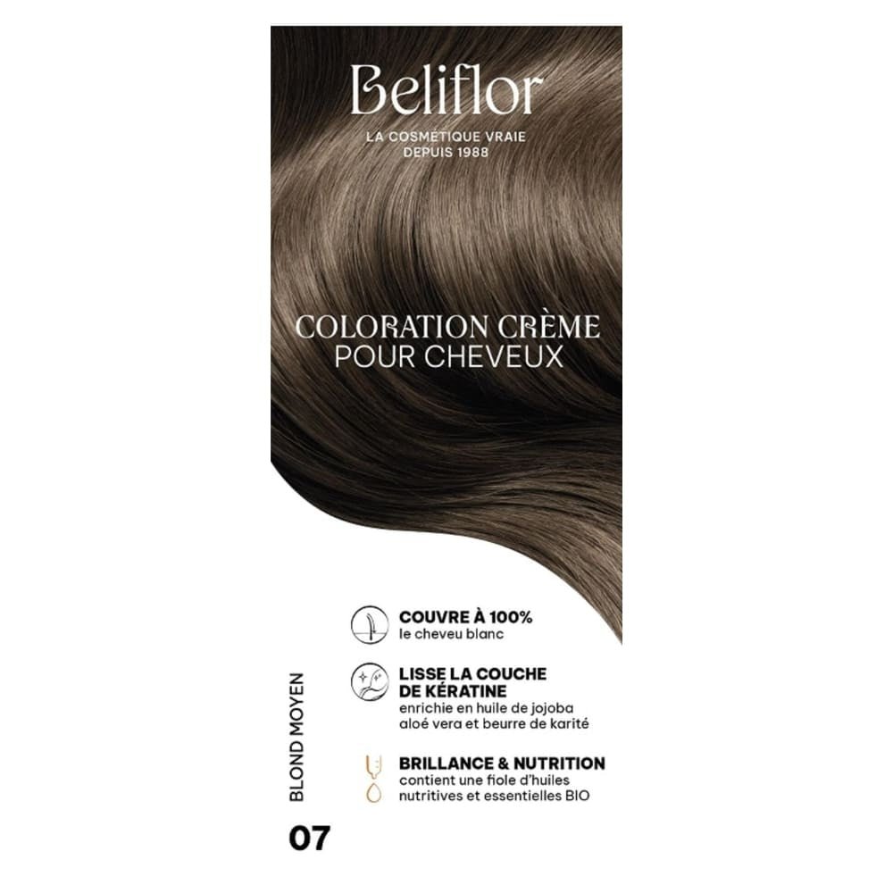 Beliflor Coloration Cheveux - Blond Moyen N°07