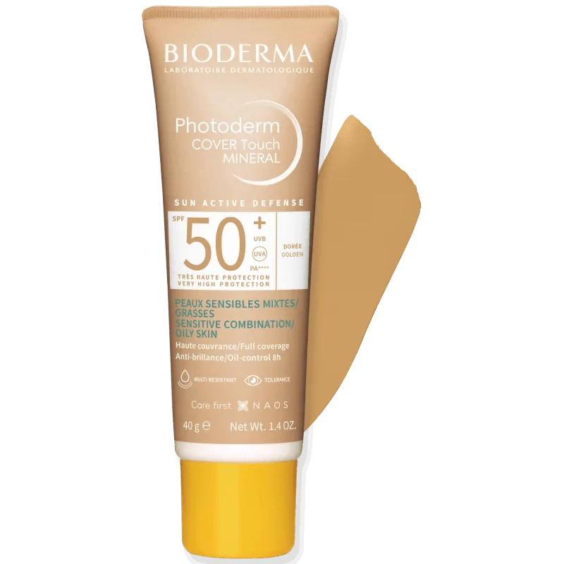 Bioderma Photoderm Cover Touch Minéral SPF50+ Teinté Doré