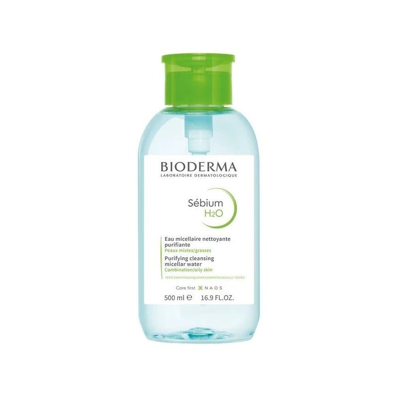 Bioderma Sebium H2O Solution Micellaire Nettoyante 500ml avec Pompe