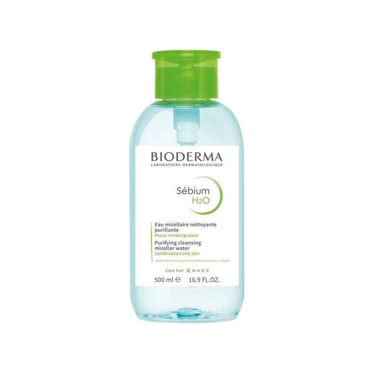 Bioderma Sebium H2O Solution Micellaire Nettoyante 500ml avec Pompe