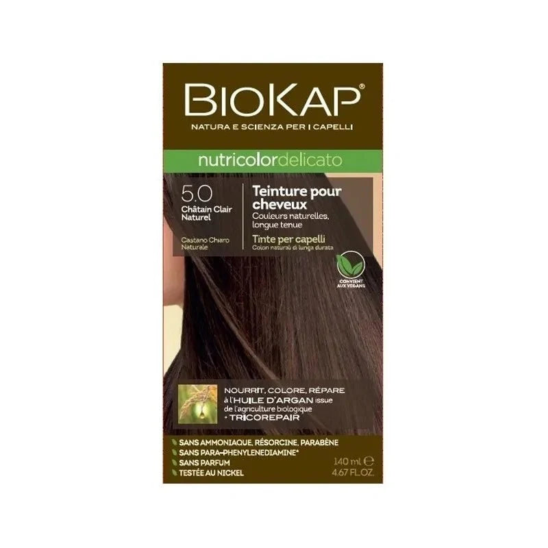 BIOKAP Nutricolor Delicato 5.0 Châtain Clair Naturel