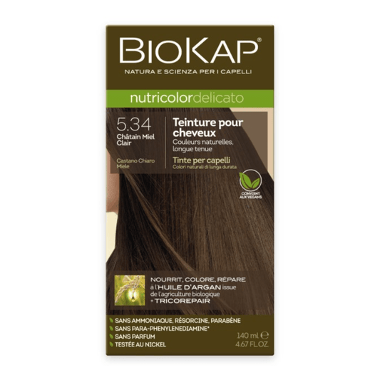 Biokap Nutricolor Delicato 5.34 Châtain Clair Miel