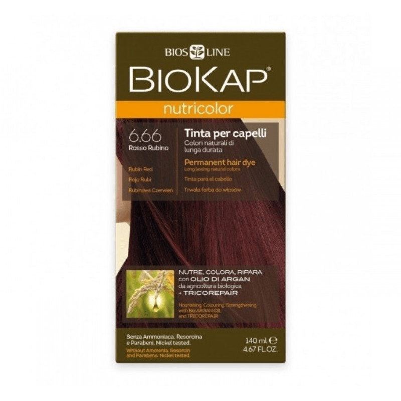 BioKap Nutricolor Delicato Rapid 6.66 Rouge Rubis
