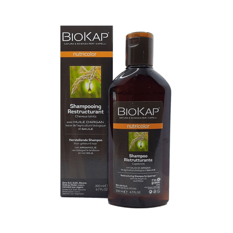 Biokap Nutricolor Shampoing Restructurant pour Cheveux Teints 200ml