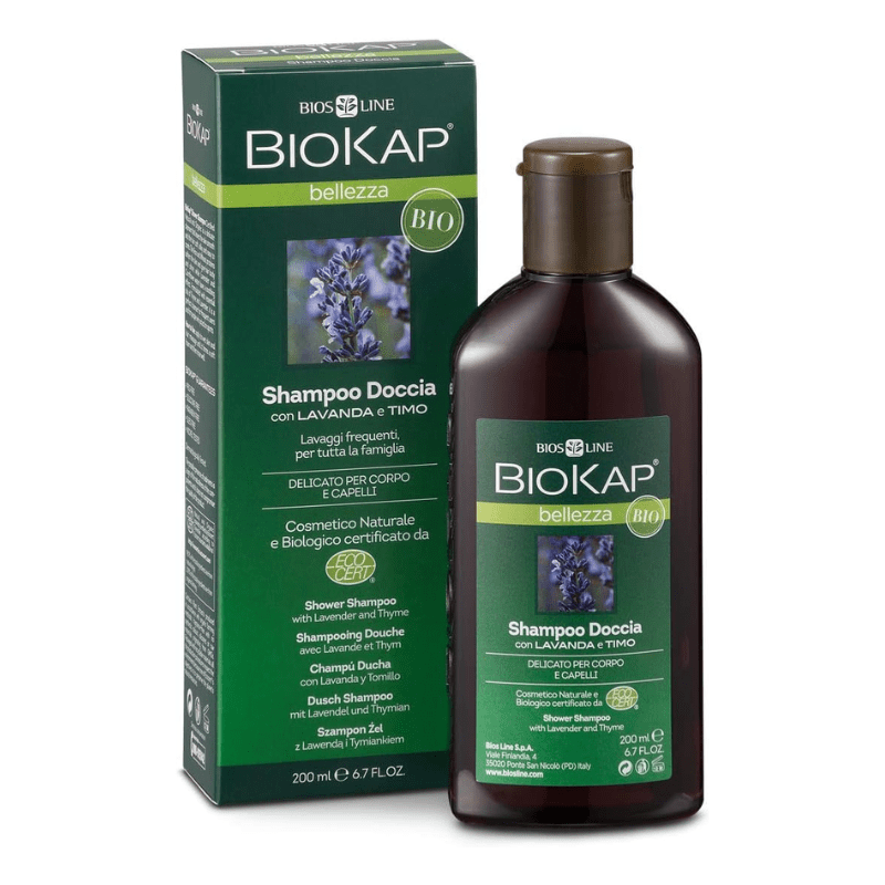 Biokap Shampoing Douche Bio Belleza Lavande et Thym - 200 ml