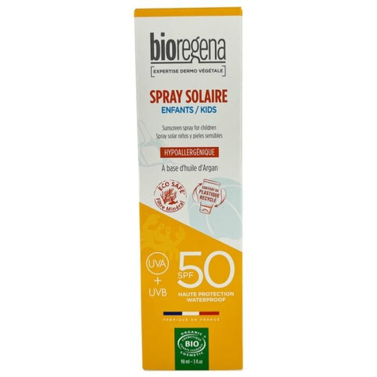 Bioregena Spray Solaire Enfants SPF50 Bio 90ml