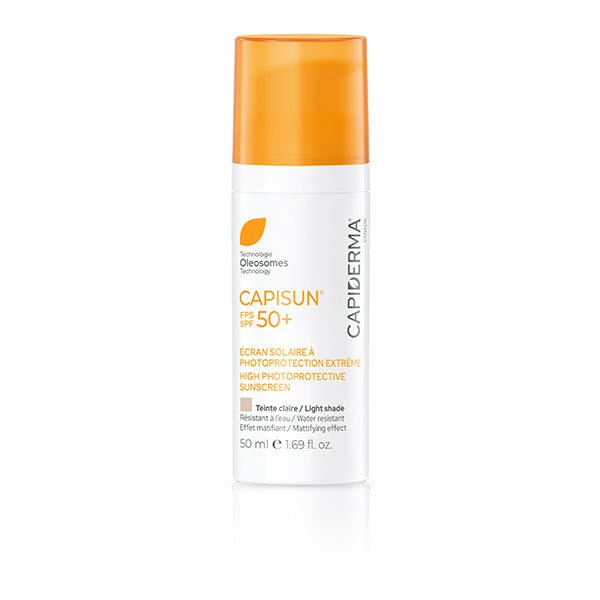 Capiderma Capisun Crème Solaire Teintée Claire SPF50+ 50ml