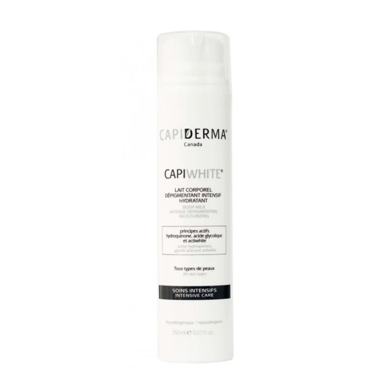 Capiderma Capiwhite Lait Corporel Dépigmentant Intensif Hydratant 150ml