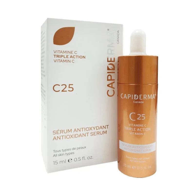 Capiderma Sérum Antioxydant C25 - Peau Éclatante et Protégée 15ml