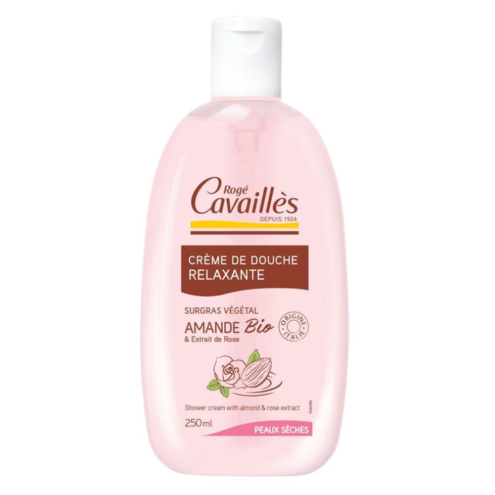 Cavaillès Crème de Douche Relaxante Amande Bio et Rose 250ml