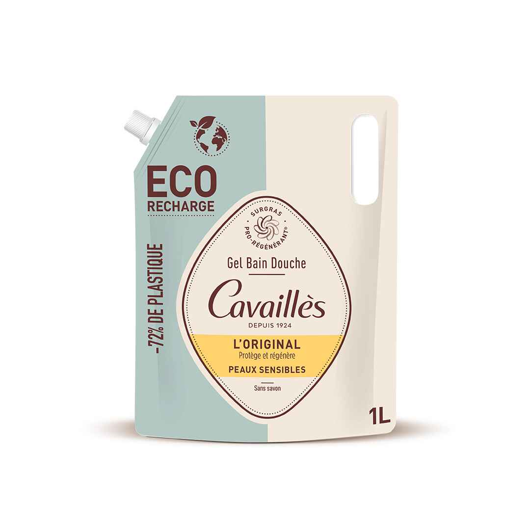 Cavaillès Éco-Recharge Gel Bain et Douche L'Original 1L